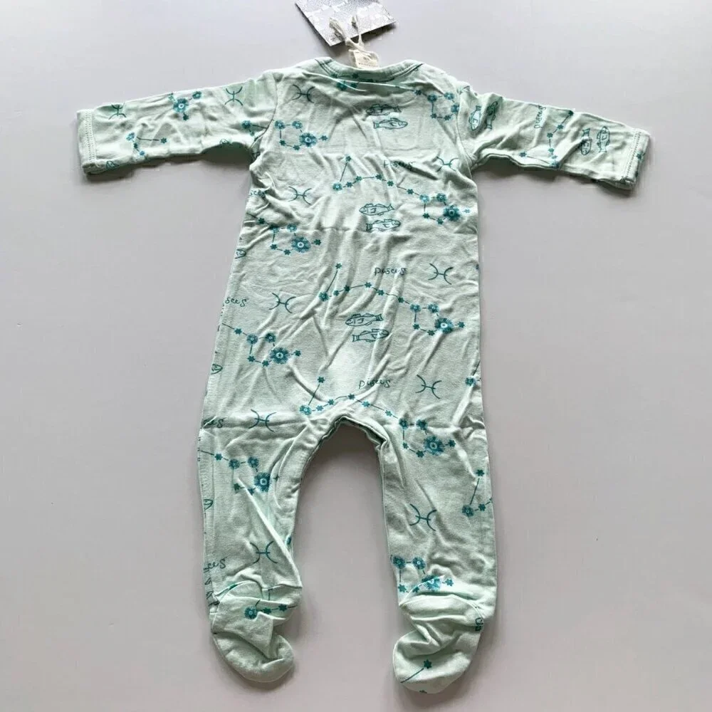 Kate Quinn Organics Bamboo Pisces Footie NB Newborn